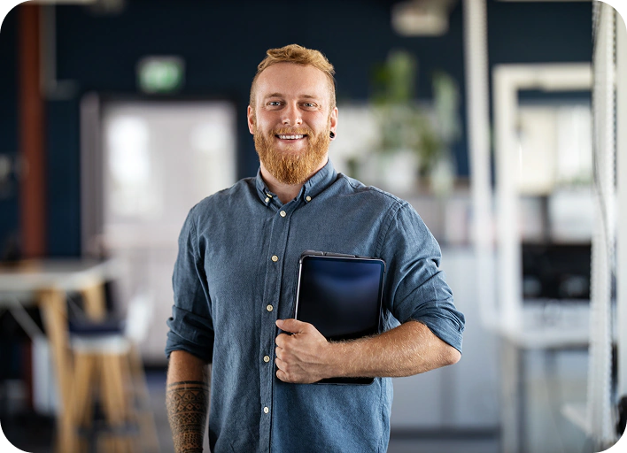 confident young businessman