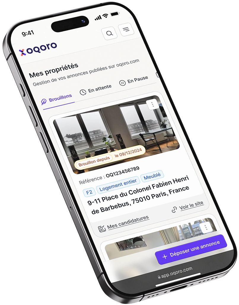 phone displaying the Oqoro website