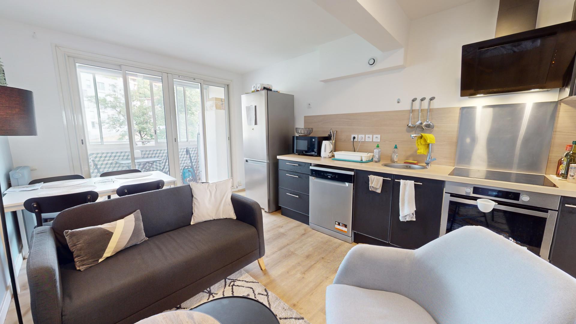 Colocation meublée T5 68m² à Lyon - 107 Rue Marietton - Chambre 3