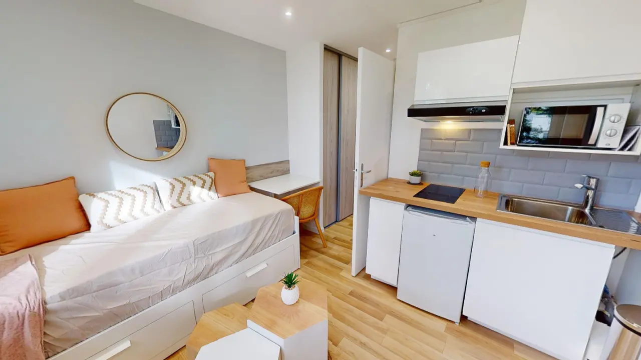 Studio loué par OQORO à Saint-Martin-d'Hères